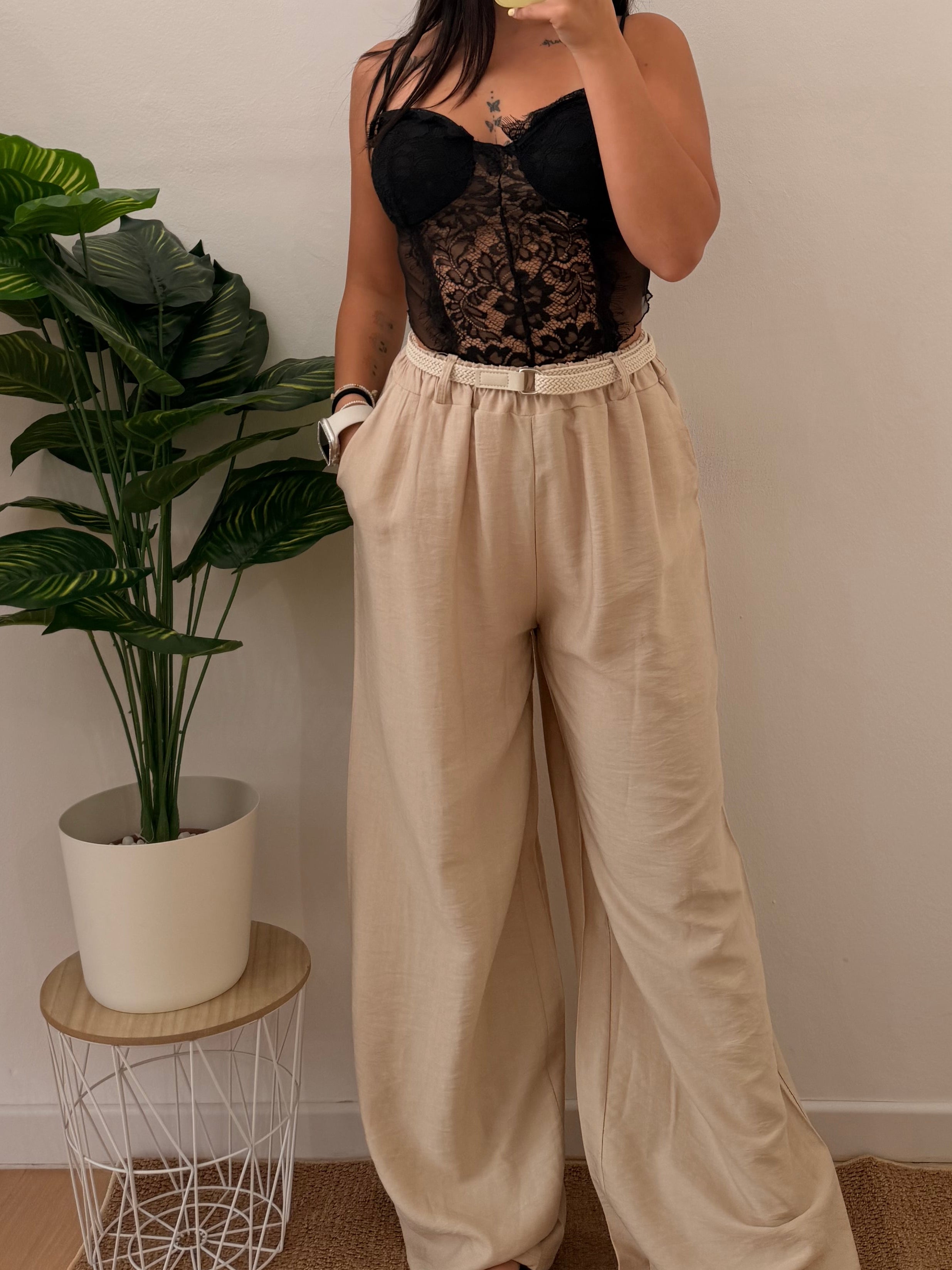 pantaloni lino