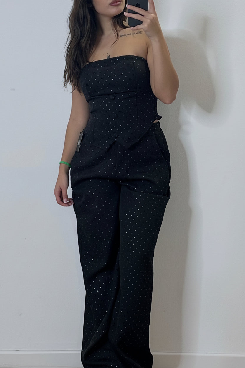 coordinato brillantinato