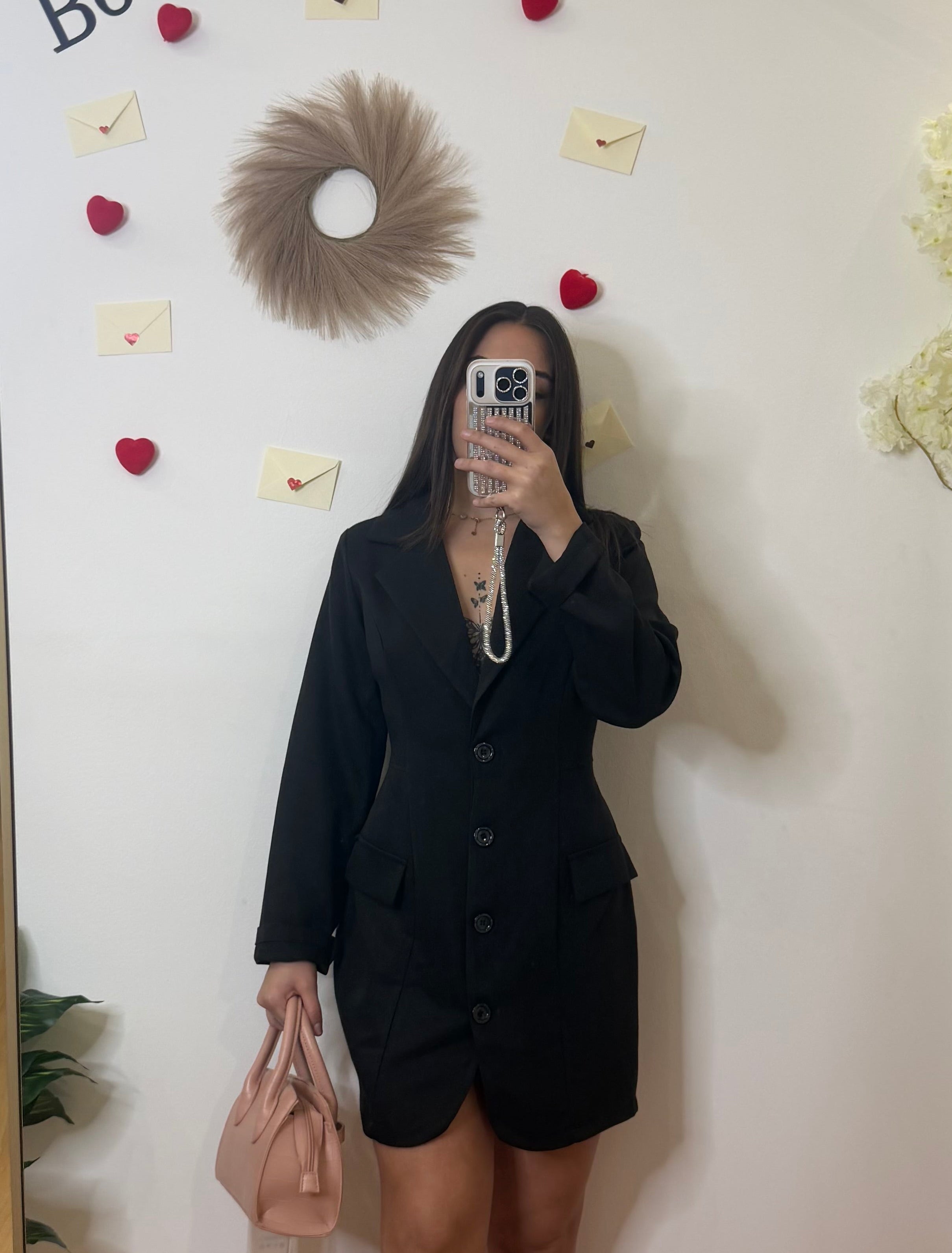 blazer nero silhouette